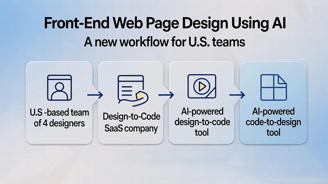 Front End Web Page Design using AI